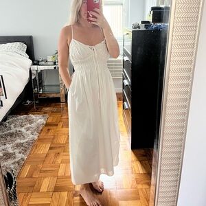White cotton dress